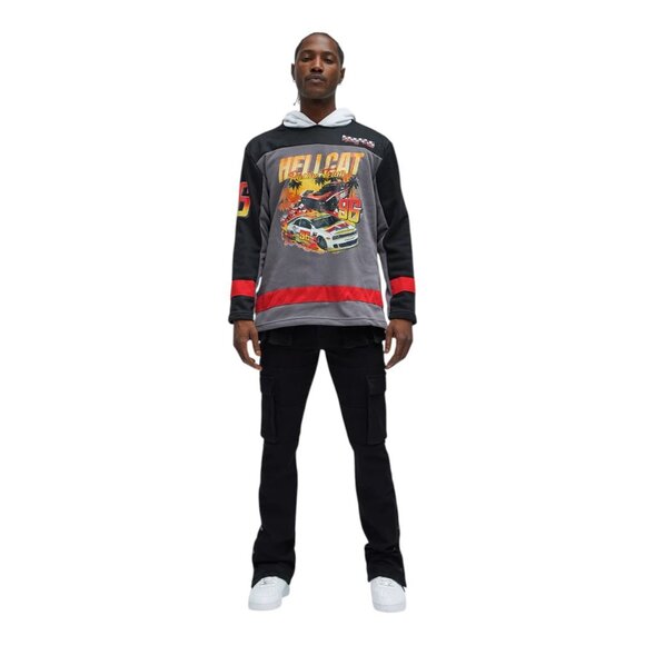 Reason Dodge Hellcat Racing Team Hoodie Sweater Black - Picture 2 of 9